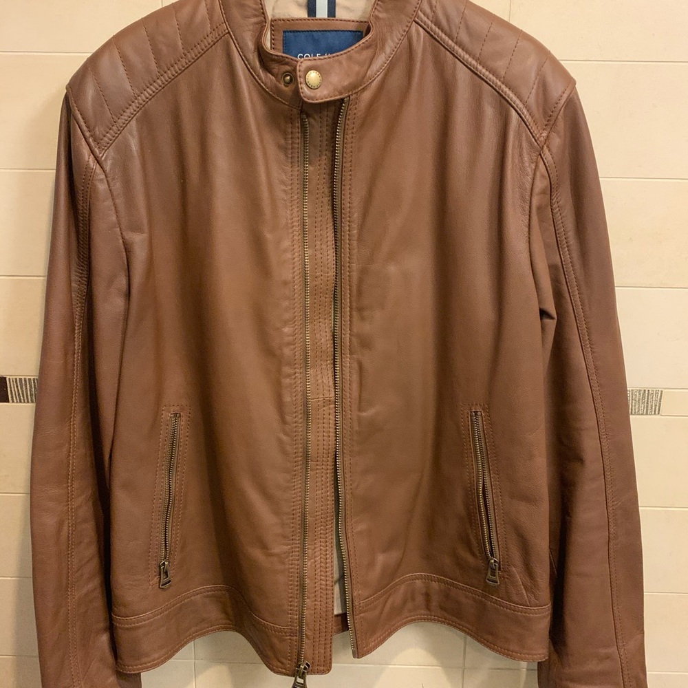Cole Haan men’s leather jacket